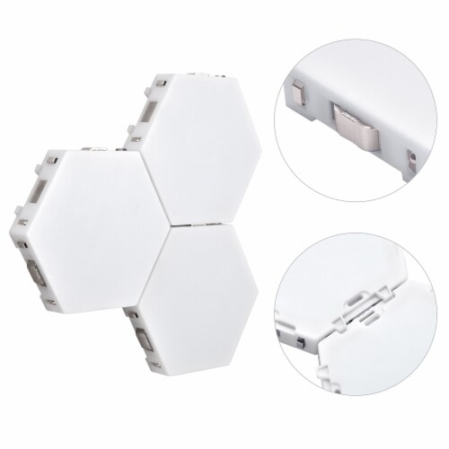Yescom 10 Blocks Magnetic Quantum LED Light Panel Wall mount Touch Sensitive Bedroom Gifts 10 Pack Gerbes Super Markets