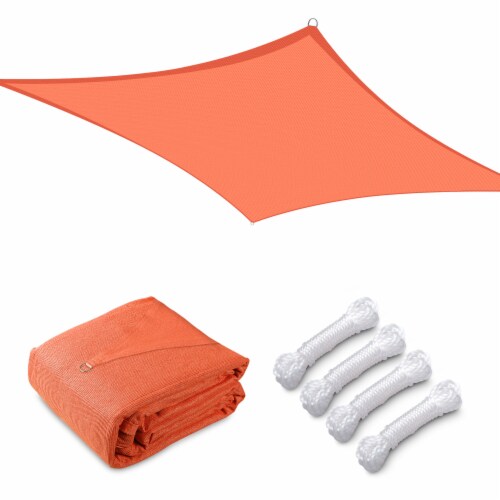 19x13 Ft 97% UV Block Rectangle Sun Shade Sail Canopy Outdoor Patio Pool Yard Perspective: top