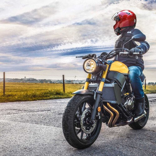 AHR DOT Full Face Flip Up Motorcycle Helmet 2 Visor Bluetooth 5.0 Headset FM M Perspective: top