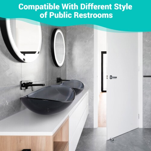 Aquaterior Oval Tempered Glass Vessel Sink Vanity Above Counter Top Mount Basin 1 Smith s Food and Drug