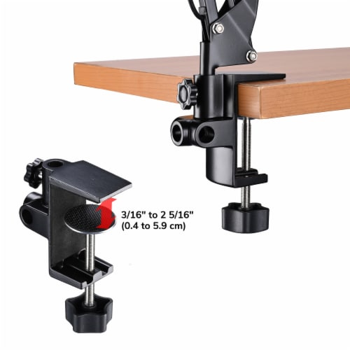 5X LED Magnifying Lamp Desk Light with Clamp Adjustable Arm for Cosmetic Sewing Perspective: top