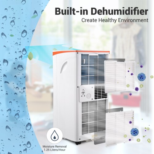 Yescom 4-in-1 10,000 BTU Portable Air Conditioner Dehumidifier with Window Kit Remote Control Perspective: top