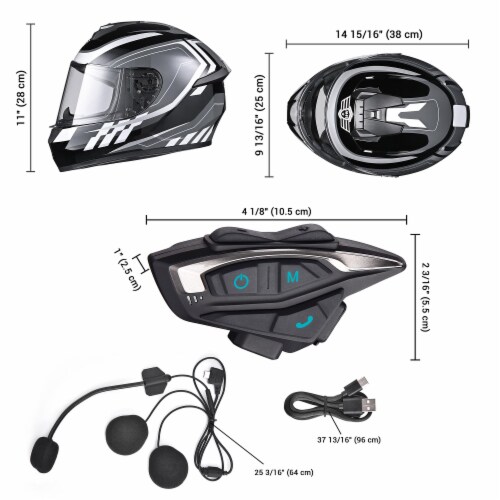 Street bike 2025 helmet bluetooth