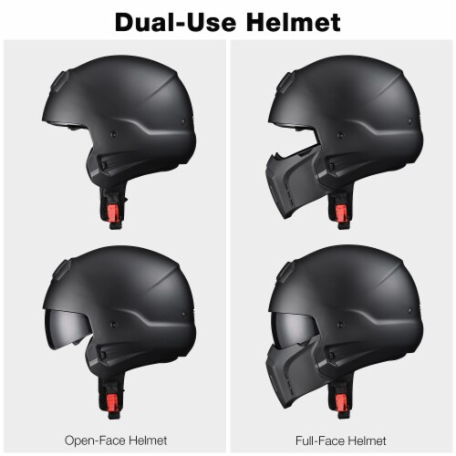 Full face helmet with detachable chin guard online