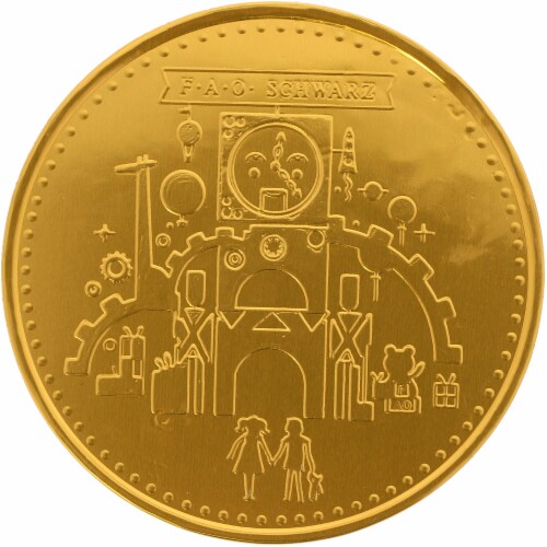 Galerie FAO Schwarz Giant Chocolate Coin Perspective: top