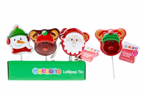 Galerie® Holiday Assorted Lollipop Tin Perspective: top