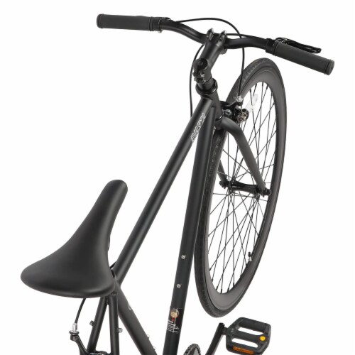 AVASTA 700C 54 In Single Speed Loop Fixed Gear Urban Commuter Fixie Bike, Black Perspective: top