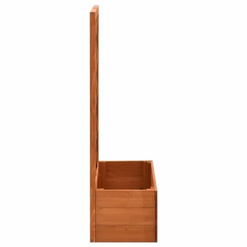 Garden Trellis Planter Orange 19.7 x9.8 x35.4 Solid Firwood Perspective: top