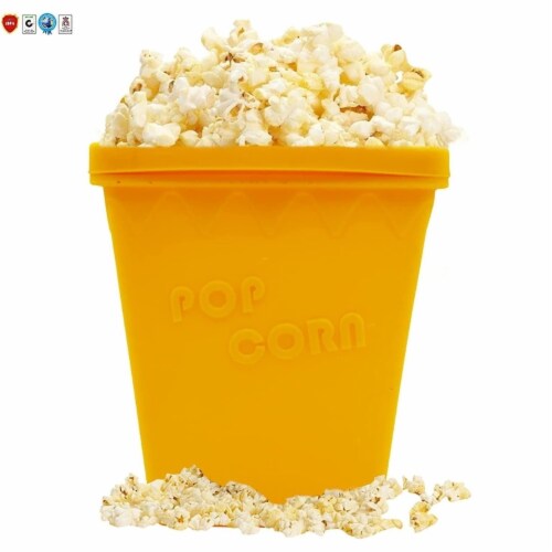 Microwave Popcorn Popper Original Large Bowl Oven Popcorn Maker Kernel Corn Perspective: top