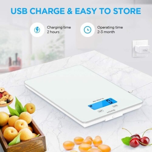 USB Rechargeable Food Scale, 33lb 15Kg Kitchen Scale Digital