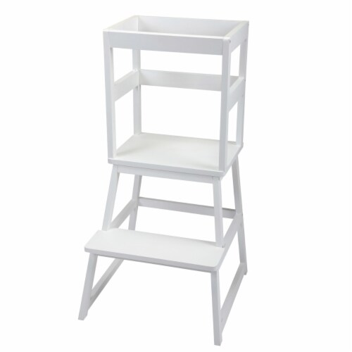 Kid 2-Step Stool with Safety Rails, Kitchen Helper Stool for Toddlers Aged 1-5 Within 150 Perspective: top