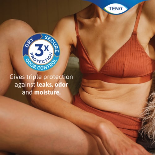 TENA Sensitive Care Incontinence Pads, Overnight Absorbency, Extra Coverage Perspective: top