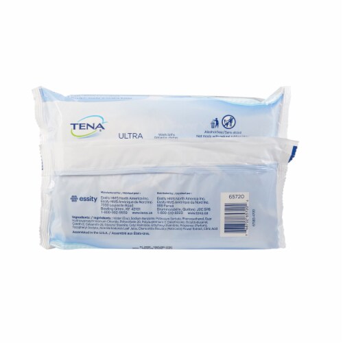 TENA ProSkin Ultra Personal Cleansing Wipe 7-9/10 x 12.5 65720, 1 Pack 48 Wipes Perspective: top