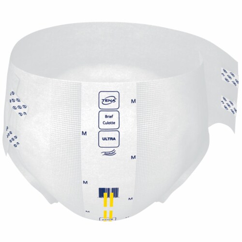 TENA Ultra Adult Incontinence Brief M Heavy Absorbency Breathable, 67252, 12 Ct Perspective: top