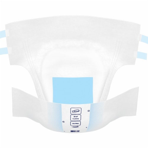TENA Ultra Adult Incontinence Brief L Heavy Absorbency Breathable, 67351, 12 Ct Perspective: top