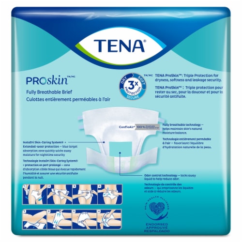 TENA ProSkin Super Incontinence Brief M Overnight, 67401, 28 Ct Perspective: top