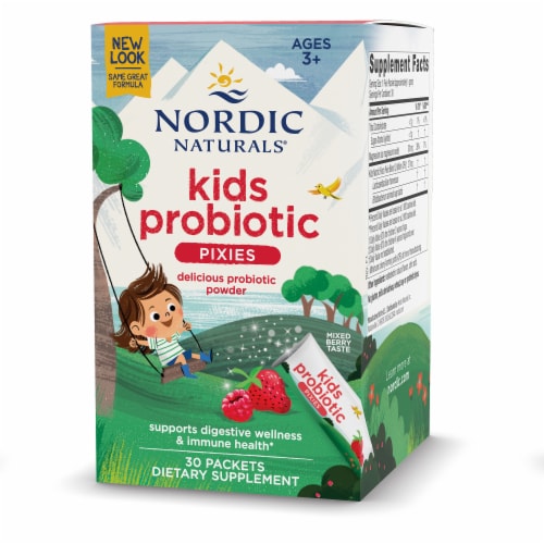 Nordic Naturals® Kids Nordic Flora Rad Berry Probiotic Pixies Packets Perspective: top