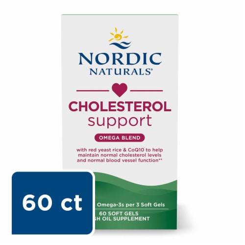 Nordic Naturals® Cholesterol Support Omega Blend with Red Yeast Rice & CoQ10 Perspective: top
