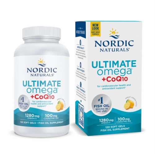 Nordic Naturals Ultimate Omega with CoQ10 Soft Gels Perspective: top