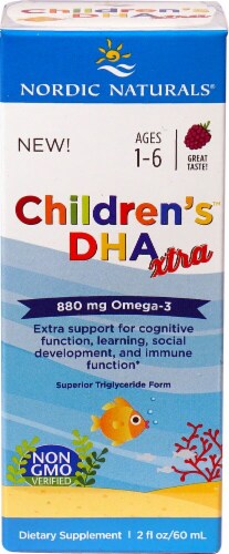 Nordic Naturals Children's DHA Xtra Omega-3 Supplement Liquid 880mg Perspective: top