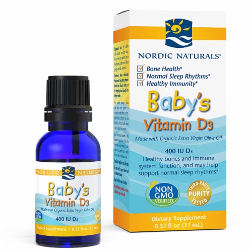 Nordic Naturals Baby's Vitamin D Oil 400IU Dietary Supplement Perspective: top