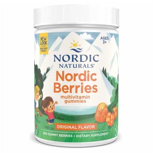 Nordic Naturals® Nordic Berries Original Flavor Multivitamin Gummies Perspective: top