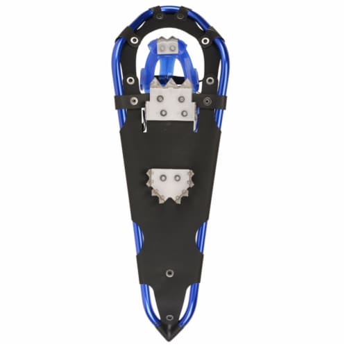 Crescent Moon Womens Athletic Trail Snowshoes w/ Crampons, Gold 13 Sapphire Blue Perspective: top