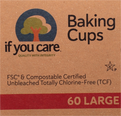 If You Care Unbleached Large Baking Cups Perspective: top