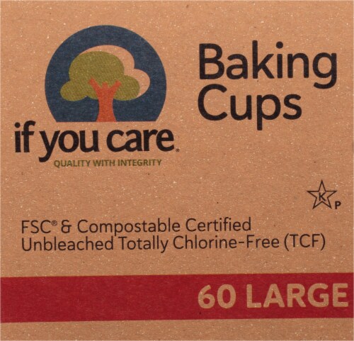 If You Care Unbleached Large Baking Cups Perspective: top