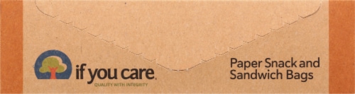 If You Care Paper Snack & Sandwich Bags Perspective: top
