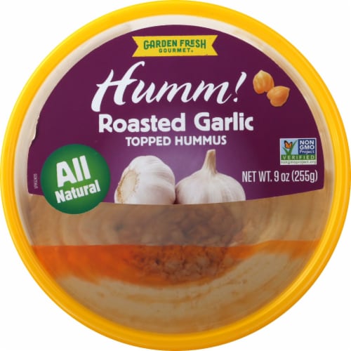Garden Fresh Gourmet Roasted Garlic Hummus 9 oz Perspective: top