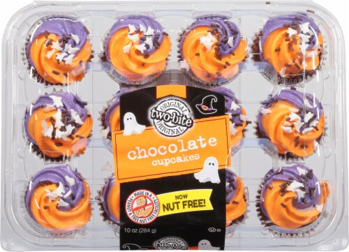 Original Two-Bite® Halloween Chocolate Cupcakes Perspective: top