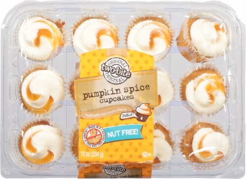 Two-Bite® Mini Pumpkin Spice Cupcakes Perspective: top