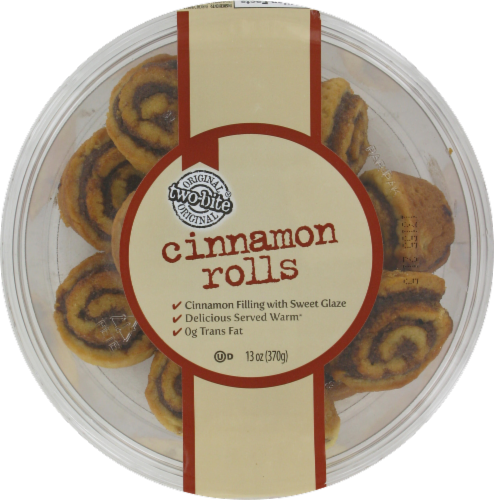 Two-Bite Cinnamon Rolls Perspective: top