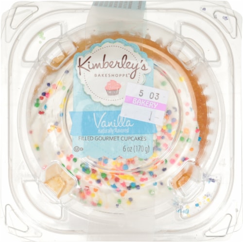 Kimberley's Bakeshoppe Vanilla Filled Gourmet Jumbo Cupcake Perspective: top
