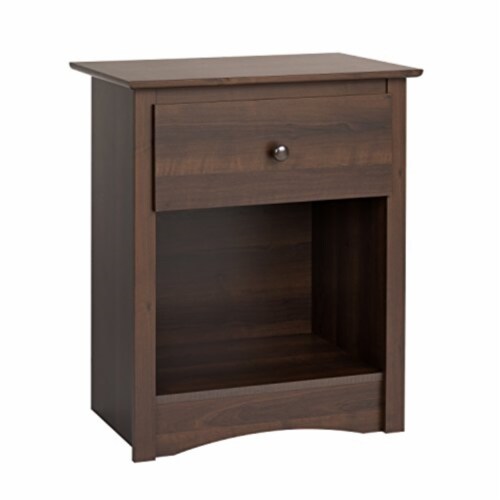 Tall espresso nightstand deals