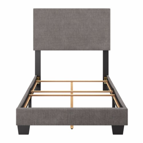 Corliving Modern Twin Single Bed Dark Grey Single Twin single twin Smith s Food and Drug
