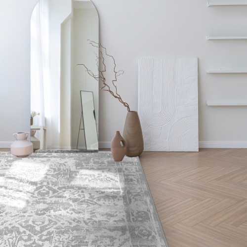 Korhani Montgomery Edwin Rug with Antimicrobial Protection Perspective: top