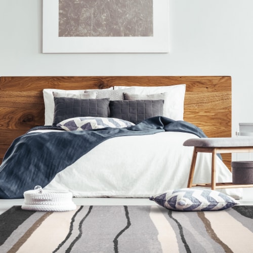 Korhani Montgomery Lawson Rug with Antimicrobial Protection Perspective: top