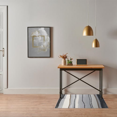 Korhani Montgomery Lawson Accent Rug with Antimicrobial Protection Perspective: top