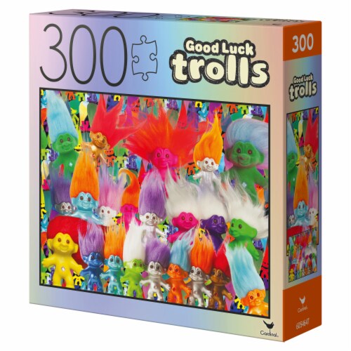 Spin Master Games Good Luck Trolls Puzzle Perspective: top