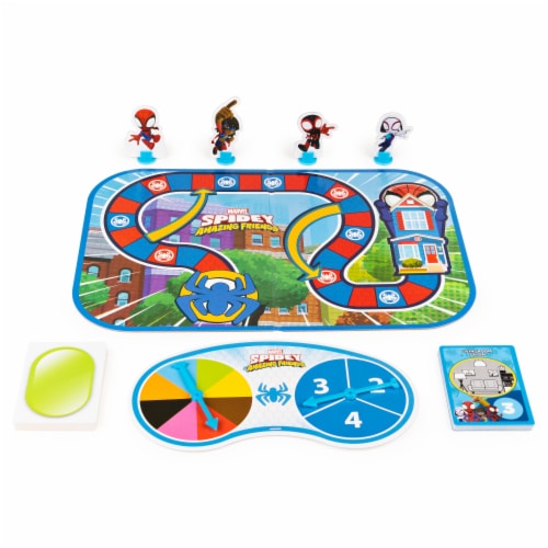 Crayola Marvel Spidey and his Amazing Friends Scavenger Scurry Board Game Perspective: top