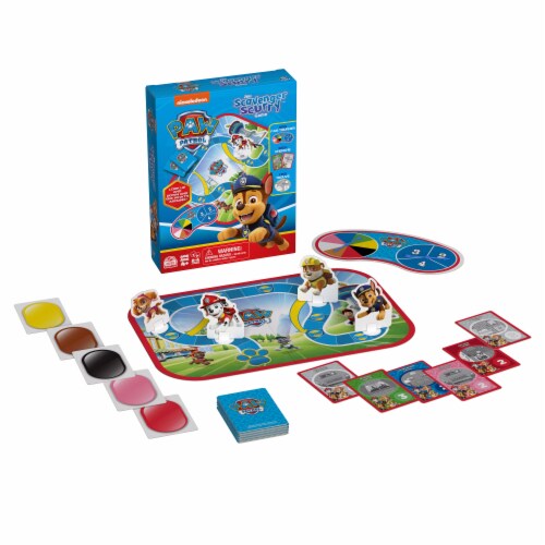 SpinMaster PAW Patrol Scavenger Scurry Board Game Perspective: top