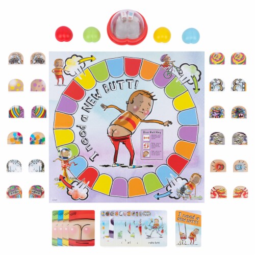 I Need a New Butt! Board Game Perspective: top