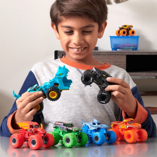 Spin Master Monster Jam Blue Thunder Toy Vehicle Perspective: top