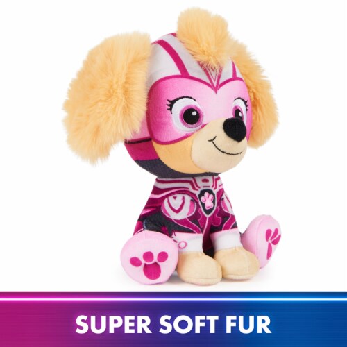 PAW Patrol: The Mighty Movie Mighty Pups Skye Plush Toy Perspective: top
