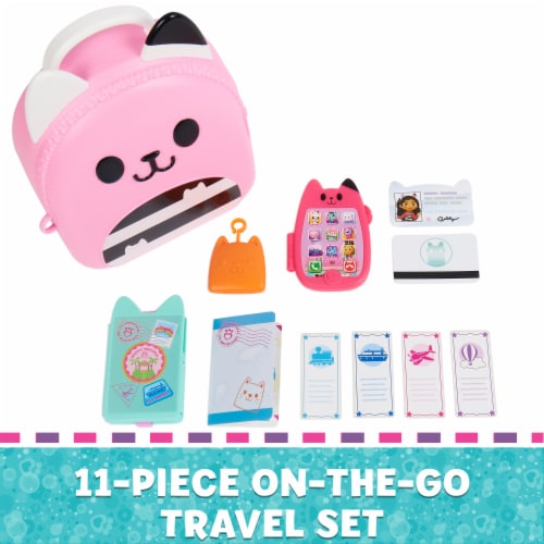 Dreamworks Gabby"s Dollhouse Gabby Girl On-The-Go Travel Set Perspective: top