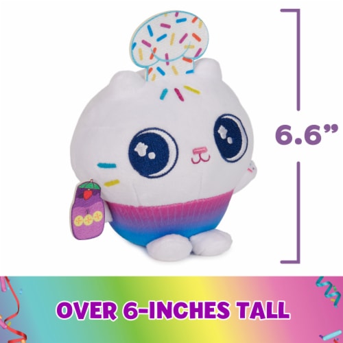 Gabby's Dollhouse Celebration Series Cakey Cat Purr-ific Party Plush Perspective: top