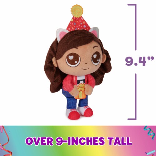 Gabby's Dollhouse Celebration Series Gabby Girl Purr-ific Party Plush Perspective: top