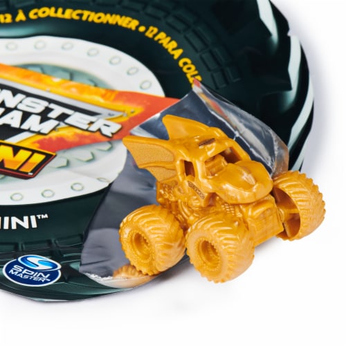 Monster Jam Official Mini Gold Dragon Mystery Collectible Monster Truck 1:87 Scale - Styles May Vary Perspective: top